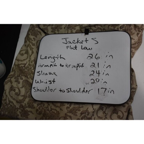 NWT Croft & Barrow Tapestry Beige and Tan Paisley Zip Front Ultra Soft Jacket XL - Picture 11 of 11